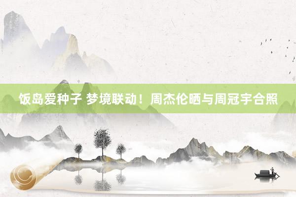 饭岛爱种子 梦境联动！周杰伦晒与周冠宇合照