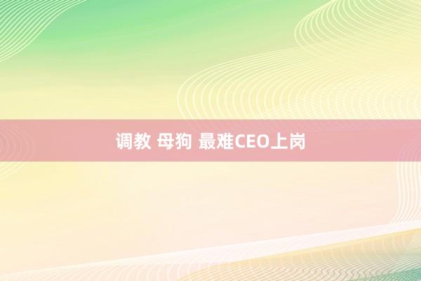 调教 母狗 最难CEO上岗