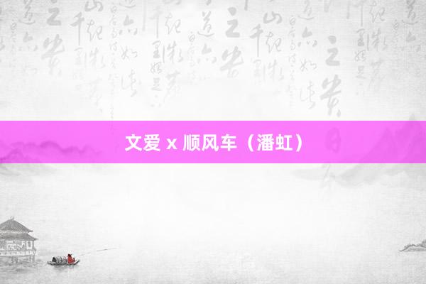 文爱 x 顺风车（潘虹）