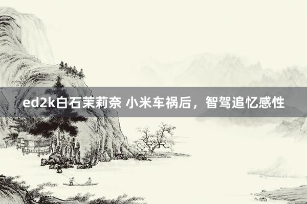 ed2k白石茉莉奈 小米车祸后，智驾追忆感性